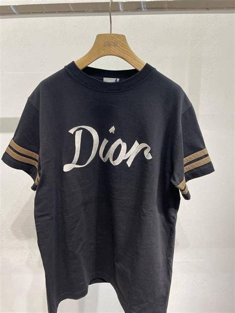 dior yellow t shirt mens|christian Dior luxury shirt.